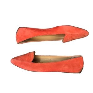 Talbots, size 10, peach, suede, flats